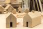 Preview: Kleines Räucherhaus aus Eichenholz mit Räucherkegel